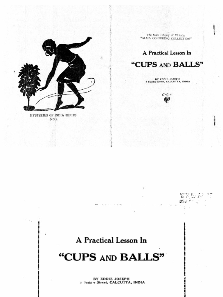 A Practical Lesson in Cups and Balls PDF Leisure Nature