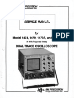 Bk-Precision 1474 1479 A B 2x5mv 30mhz Delayed Oscilloscope Full SM
