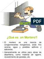 Descripcion de Morteros