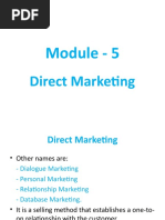 Module - 5: Direct Marketing