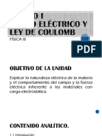 Unidad I-Campo Electrico y Ley de Coulomb