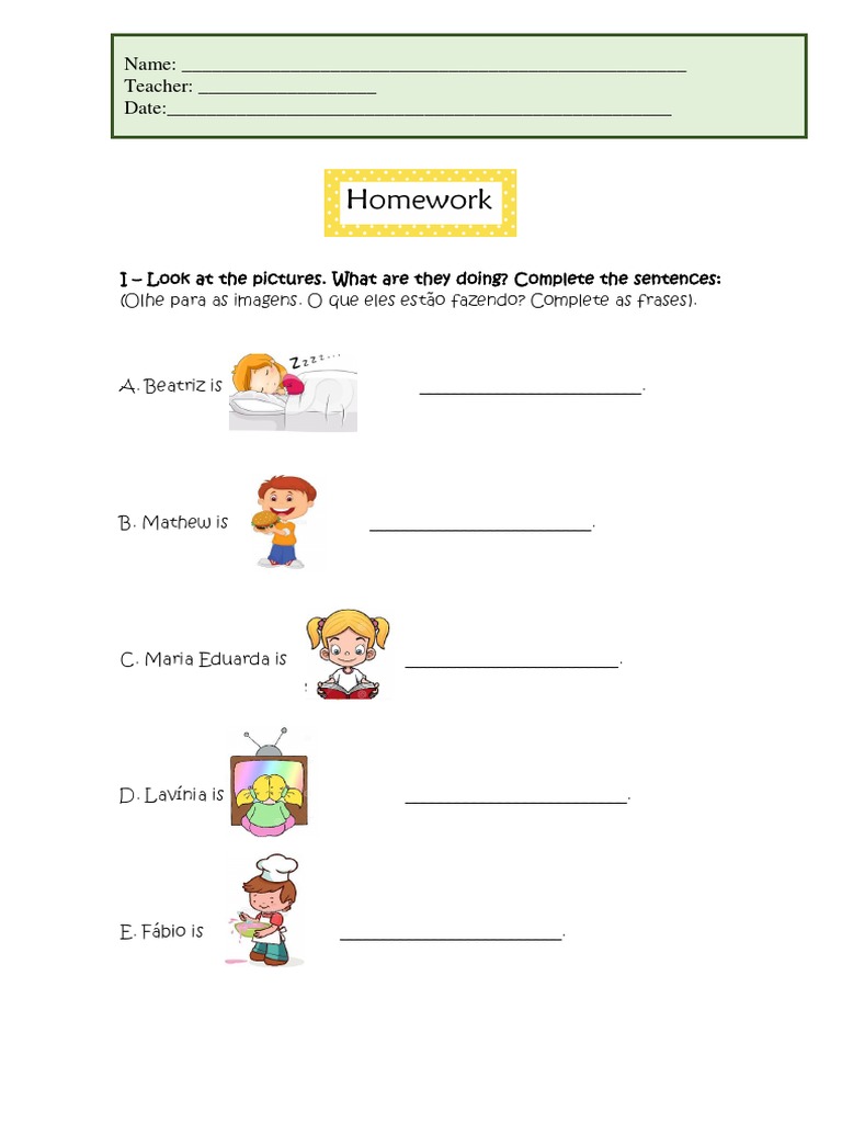 Backpack 1 - Homework - Unit 5B | PDF