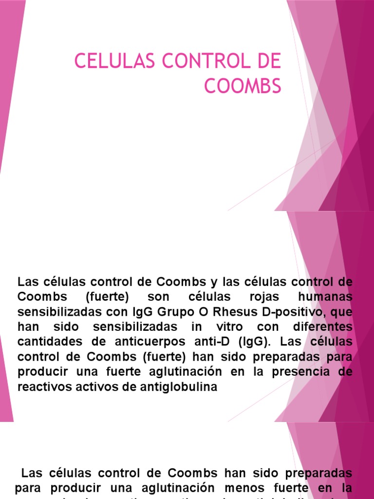 Celulas Control de Coombs PDF Anticuerpo Enfermedades y trastornos
