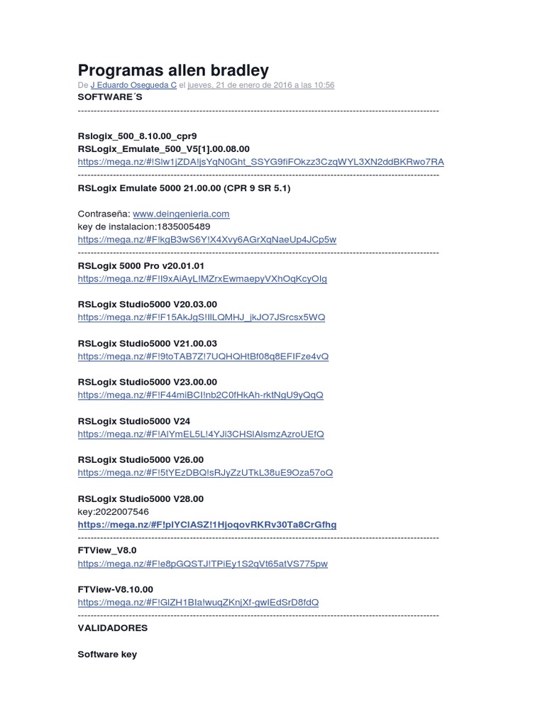 Logiciels Allen Bradley et ressources | PDF | Informatique et ...