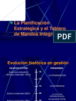 Planificacion estrategica y tablero de mando integral