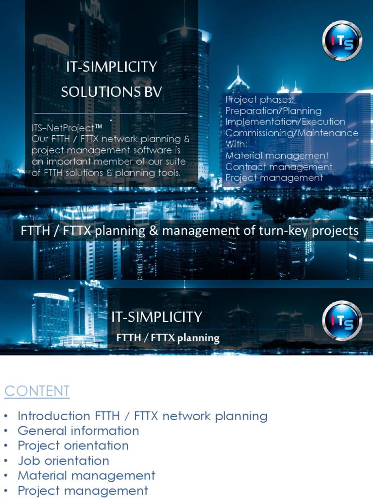 Ftth Planning Pdf Fiber To The X Project Management