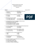 Examen de Literatura Examen B