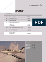 Carenado Aircraft Speed Reference Chart