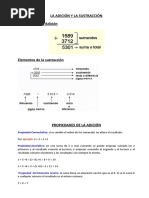 Las Propiedades de Las Operaciones Fundamentales