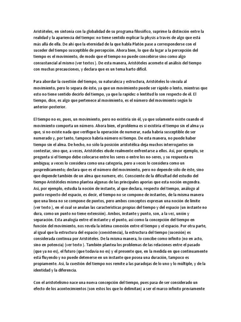 Aristóteles, La Paradoja de Teseo y Otras Paradojas PDF Metafísica