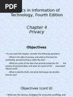 Ethics in Information of Technology, Fourth Edition: Privacy