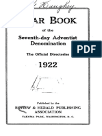 1922 SEVENTH-DAY ADVENTIST YEAR BOOK