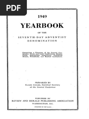 Yb1949 Seventh Day Adventist Church Restorationism Christianity