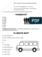 A White Bus Words Subinating Conjunction