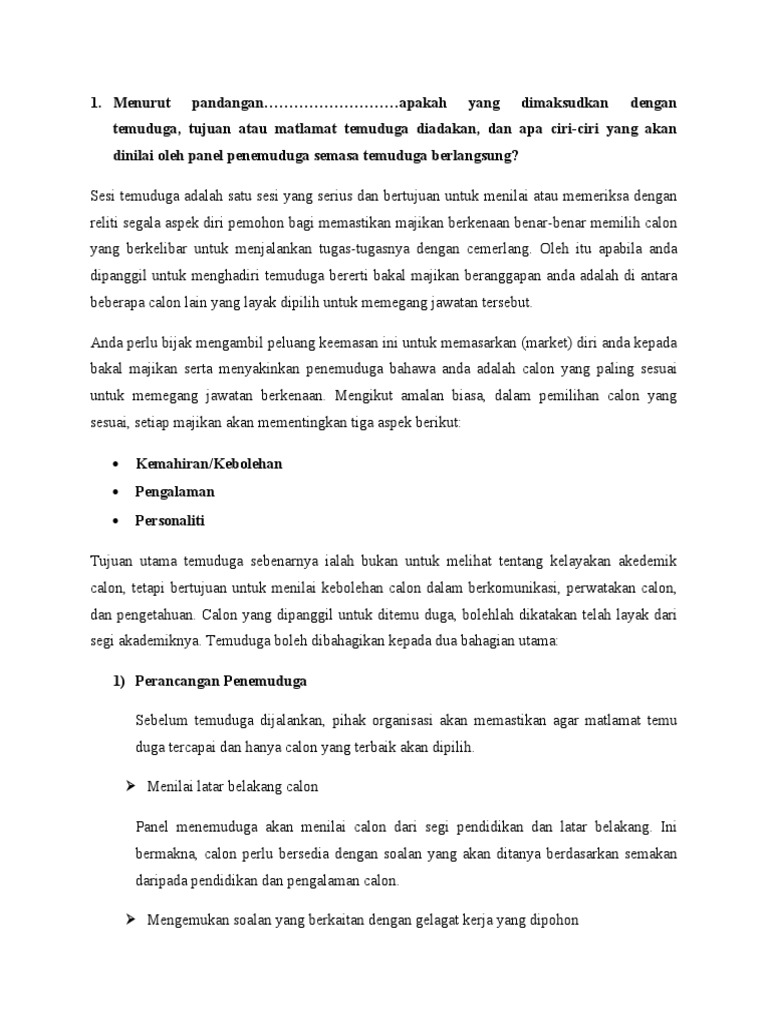 Contoh Forum Personnel PDF