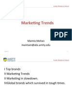 Marketing Trends: Mamta Mohan Mamtam@abs - Amity.edu