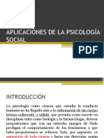 Aplicaciónes de La Psicología Social