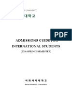 2018spring Admissions Guide For International Students (English)