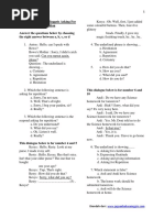 Soal Latihan Bahasa Inggris Asking For Repetition