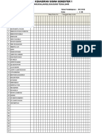 Daftar Hadir Siswa