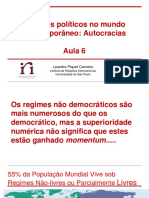 Aula 6 Regimes Políticos No Mundo Contemporâneo