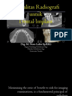 OPTIMAL DENTAL IMPLANT RADIOGRAPHY