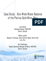 Case Study: Site-Wide Water Balance of The Pierina Gold Mine, Peru