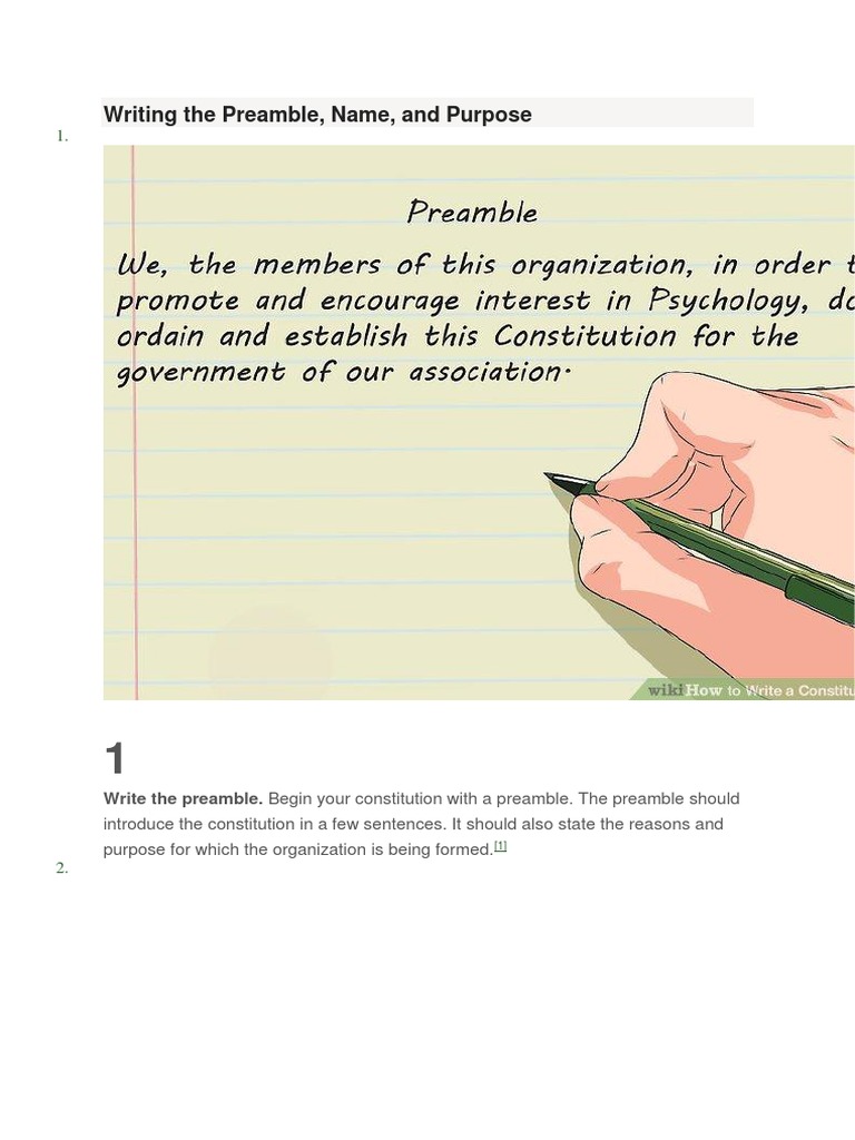 How To Write A Constitution  PDF  Constitutional Amendment