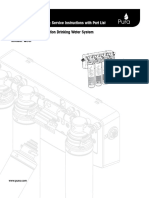 Quick Change Ultrafiltration Drinking Water System: Installation, Operation & Service Instructions With Part List