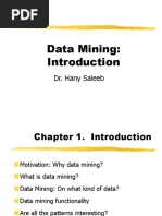 Data Mining:: Dr. Hany Saleeb