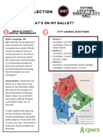 Municipal Election Fact Sheet 2017