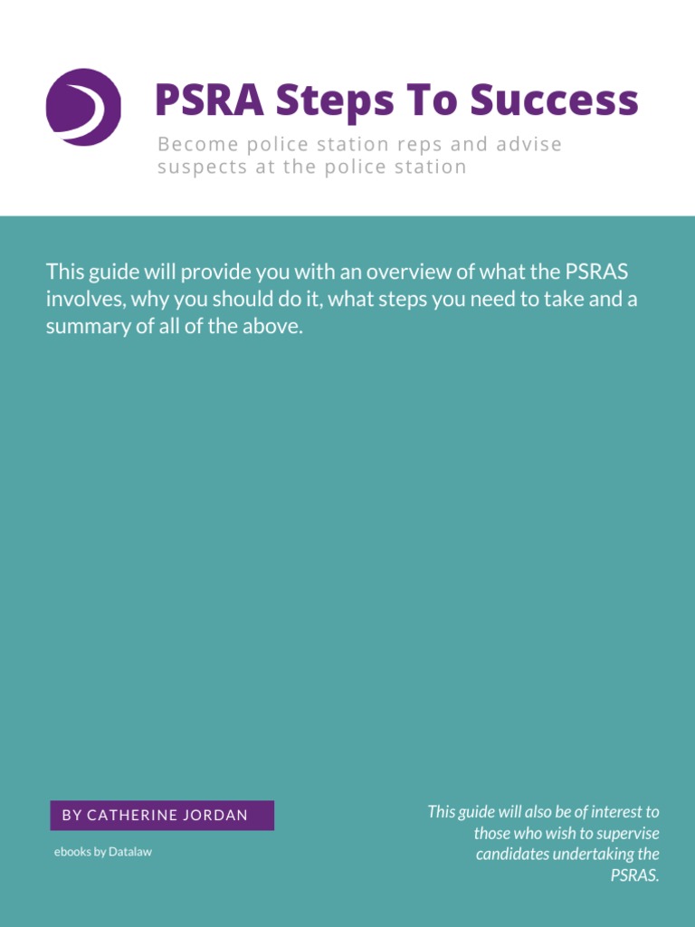 PSRAS Guide for Aspiring Reps | PDF | Solicitor | Police