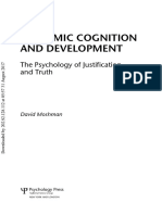 Epistemic Cognition and Development PDF