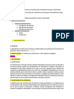 Bioabsorcion de Arsénico Con Bacterias para El Tratamiento de Aguas Contaminadas