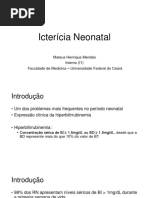 Icterícia Neonatal