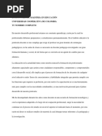 Modelo Carta Motivacion  Educación avanzada  Ciencia y 