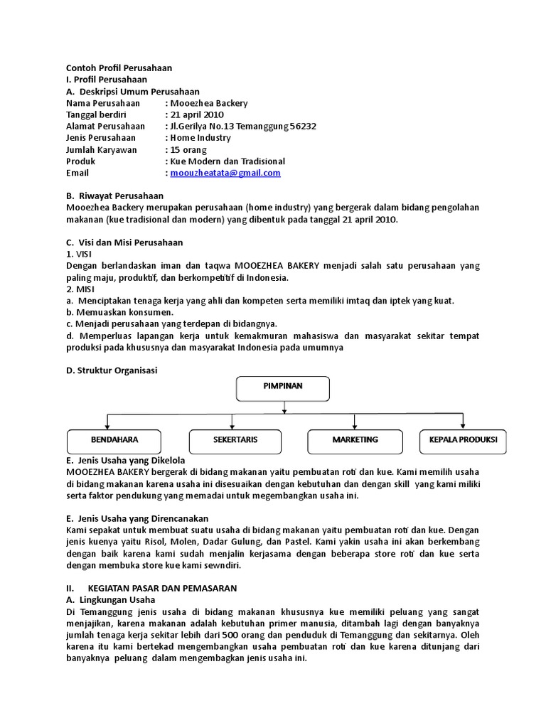 Contoh Profil Perusahaan1