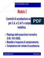 3. Controlli Di Accettazione Su Acciaio Per C.a. e C.a.P.