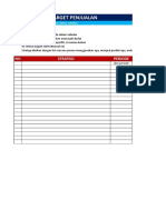 Format Tabel Target Penjualan