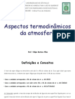 Atmosfera termodinâmica: conceitos e propriedades