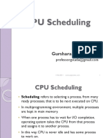 CPU Scheduling: Gursharan Singh Tatla