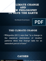 The Climate Change and A New Pholosophy To Save The Earth - PPT Presentation