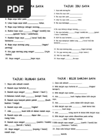 Contoh Karangan Jenis Cerita Tahap 1