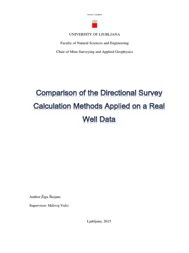 Master Thesis Directional Survey Mehotds Trigonometric