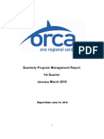 JB ORCA Program Management Quarterly (1Q 2010) Report Final - 06-14-2010