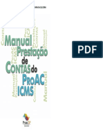 Prestação de contas do ProAC ICMS