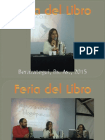 Feria del Libro de Berazategui, Bs. As., 2015