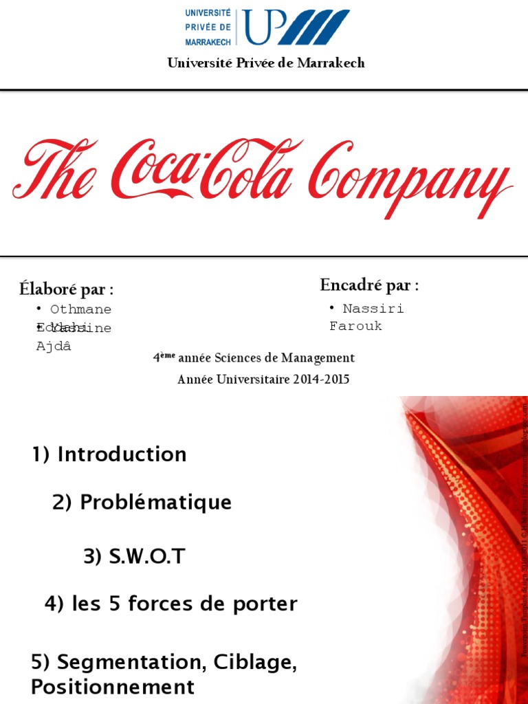 Stratégies de Coca-Cola face au déclin | PDF | Coca Cola | The Coca ...
