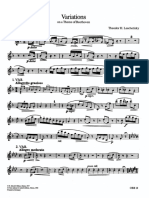 Leschetizky - Variations On A Theme of Beethoven For Oboe and Piano PDF