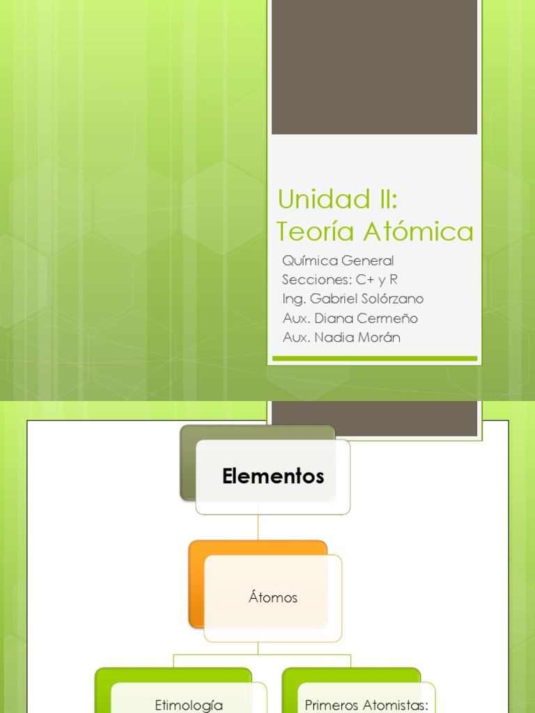 Teoría Atómica Fundamentos Y Modelos Pdf átomos Núcleo Atómico